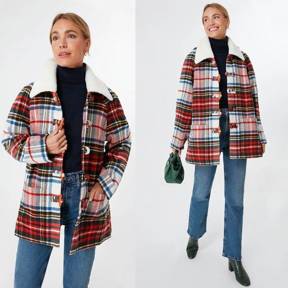 Tuckernuck Jackets & Blazers - THE GREAT. Woodsy Plaid Cabinmate Toggle Wool Blend Coat Jacket Size 1/S